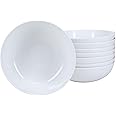 BIA Cordon Bleu Everyday Porcelain Low Soup Bowls Set of 8, 7", White