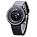 Gets Men Classic Watches Leather Strap Simple Dial Date Calendar Analogue Display Wrist Watch