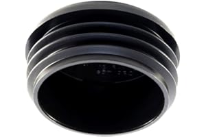 SB DISTRIBUTION LTD SBDs (2 PACK) 1 3/4" OD TOP CAP RND Cap Plugs (For TUBE HOLE ID Range 1.59 to 1.68") Roll Cage Cap Bumper Plug | Made of Durable Heavy Duty Blk LDPE Plastic | Protects against dirt, mud or debris.