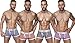 PINKHERO Men's Striped Cotton Boxer Briefs Underwear L ( pack of 4 )