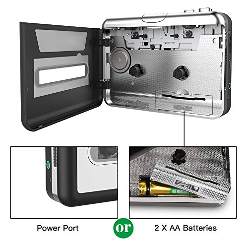 image for Cassette Player Portable, ASINNO Cassette Player to MP3 Converter CD M