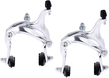 2X Braçadeira De Braço Longo Tração Lateral Pinça De Freio Conjunto De Fricção Freio Da Roda Dianteira