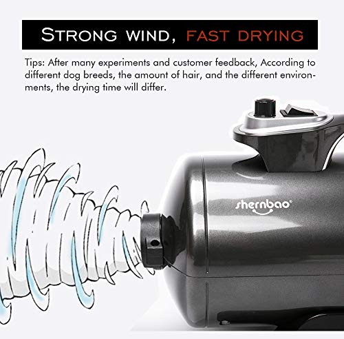 shernbao High Velocity Professional Dog/Pet Grooming Force Dryer/Blower 6.0HP (DHD-2400T) - Thumbnail 3