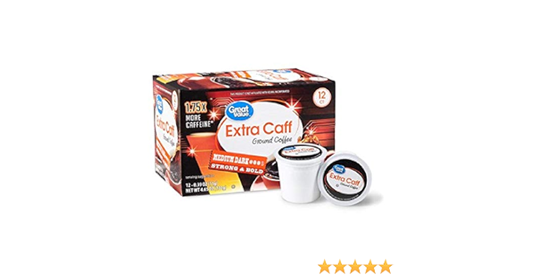 12 Count Great Value Extra Caff Ground 