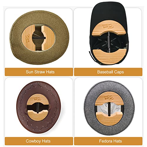 Hat Stretcher Für Hüte - Verstellbarer Hutspanner Aus Holz Für Alle Hutgrößen