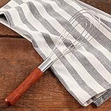 The Pioneer Woman Cowboy Rustic Rosewood Handle Flat Metal Whisk