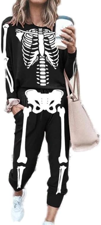 skeleton sweatsuit womens