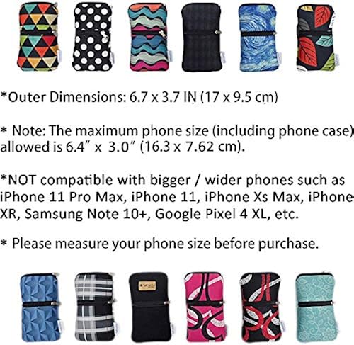 Tainada Phone Neoprene Shockproof Dual Zippered Sleeve Case Bag
