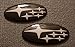 GetUrGear Front & Rear Glossy Badge Emblem for 2011-Up Compatible with Subaru Impreza Models (White)