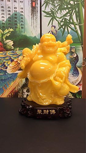 Happy Buddha Statue-For Home Decor/ Front Desk/ SPA/ Gift/ Collection 16.5x13 inch