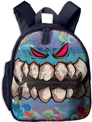 Xialqd Halloween Monster Teeth Backpack Oxford Rucksack Cool Bags Suitable For Girls Boys Of The School Bag
