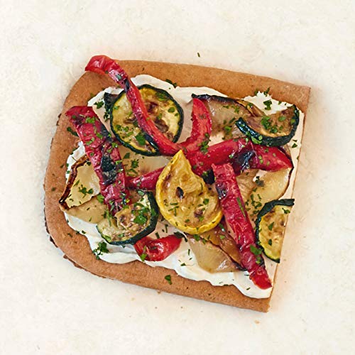 Daily Kneads Bread Whole Grain Veggie Flatbread (Red Pepper, 2-Pack) | 2 Vegetable Flatbreads per pack, 4 flatbreads total (19.5 oz) | Baked with wholesome all-natural, non-GMO ingredients - Thumbnail 3