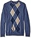 Dockers Men's Big and Tall Long Sleeve Soft Acrylic Multi Color Placement Argyle W/ Raker-Crew