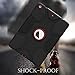 iPad 9.7 2017 2018 Case, ZHK Rugged Heavy Duty Shockproof Hybrid Hard PC Bumper Silicone Dual Layer Protective Case with Kickstand for iPad 5th/6th Generation - Black/Red