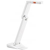 Elmo 1433 Model OX-1 Visual Presenter Document Camera, 1080p Full HD USB, 8MP CMOS Sensor, Built-In Microphone, One-Push Auto Focus, 8x Digital Zoom, A3 Capture Area, Foldable, White