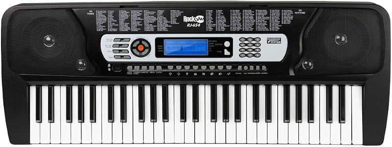 RJ654 Tastiera Pianoforte 54 Tasti con Schermo LCD
