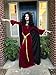 Ridge & Queens Full Length Deluxe Velvet Cloak/Cape with Lined Hood for Adults (Black)