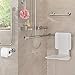 Towel Bars Bathroom Hardware Set - 3 Pieces Stainless Steel Bathroom Holders Wall Mounted, 12”Bath Towel Bar + Toilet Paper Holder + Towel Robe Hook, Heavy Duty Bathroom Accessories Kit