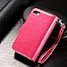 Joopapa iPhone 7 Case, iPhone 7 Wallet case, Pu Leather Magnet Stand Wallet Credit Card Holder Flip Case Cover Built-in 9 Card Slots Case for Apple iPhone 7 (Pink)