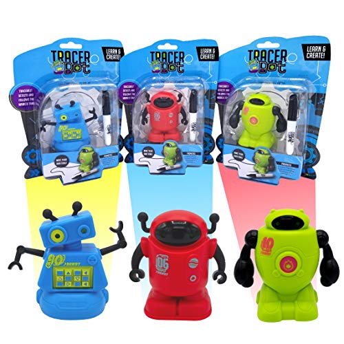 MUKIKIM TracerBot Blue Mini Inductive Robot That Follows The Black