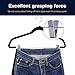 IEOKE Pants Hangers, Trousers Hangers with Clips,Velvet Hangers Non Slip Clothes Hangers with Heavy Duty 360 Swivel Hanger Hook - 12 Pack