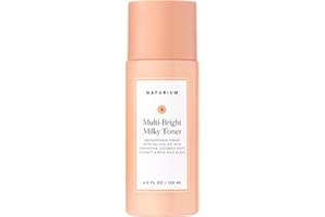 Naturium Multi-Bright Milky Toner, Exfoliating Skincare for Face with Azelaic Acid, 120 mL / 4 fl oz