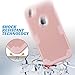 ULAK iPhone 5C Case, Shockproof Soft Silicone Rubber Hard Plastic Hybrid Heavy Duty Protection Kidproof High Impact Case Cover for Apple iPhone 5C-Rose Gold