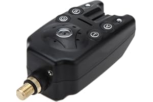 Lixada Fishing Bite Alarm,Sensitive Fishing Bite Alert Sound Alarm Sensitively,Fishing Bite Indicators with LED Lights for Daytime/Night Carp Fishing Outdoor