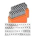 ImpressArt- Basic Bridgette Uppercase and Lowercase Letter Metal Stamp Set