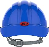 JSP EVO2 Safety Helmet Blue Slip Ratchet Harness EN397 Industrial Hard Hat view 4