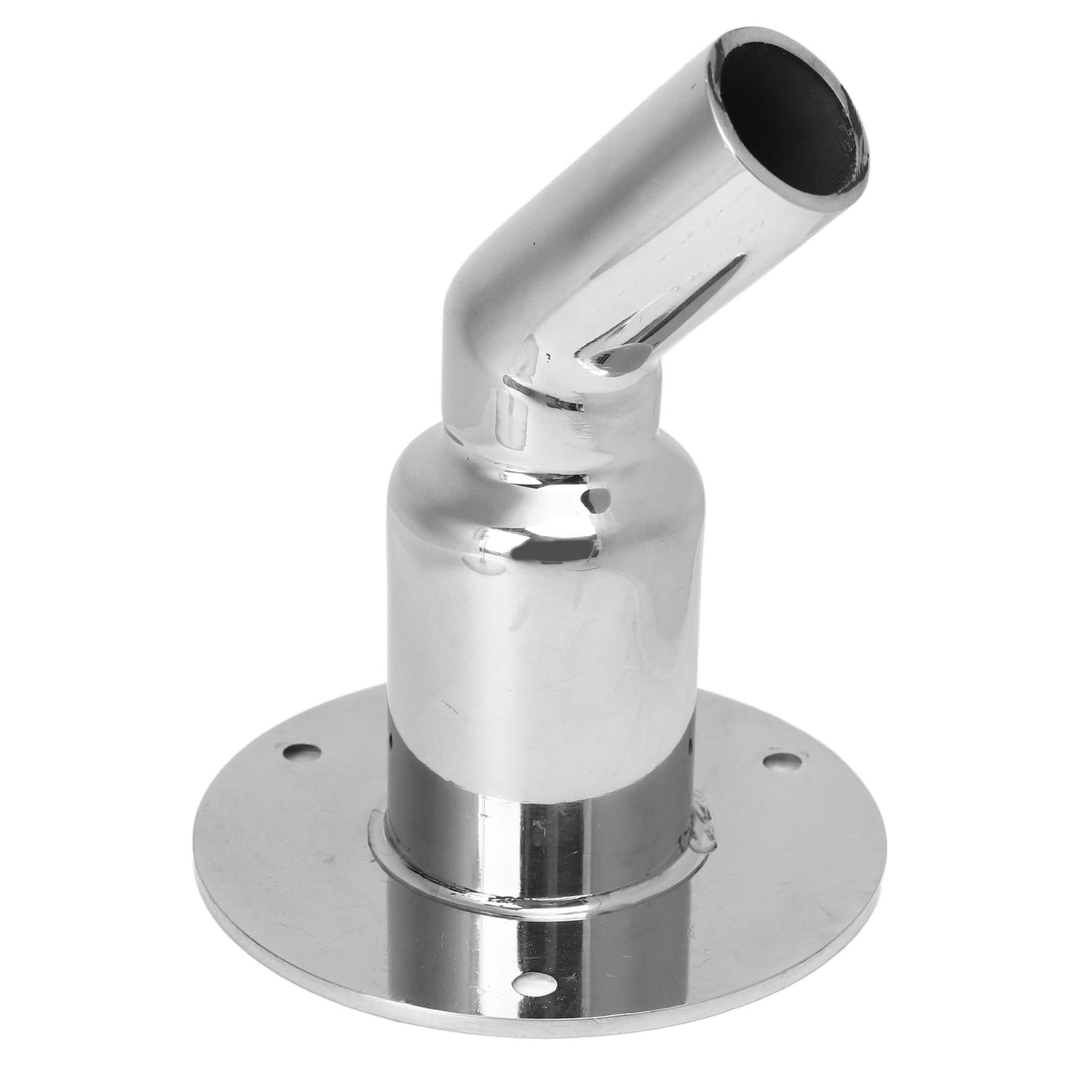 Thru Hull Exhaust Skin, 316 Stainless Steel Rustproof Mirror Polished 24mm OD 20mm Inner Diameter Thru Hull Exhaust Fittings Easy Installation Thru Hull Exhaust for Yachts, Boats (Bend)