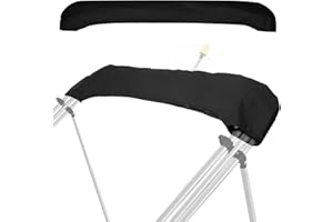 HOSILE Oversize Bimini Top Storage Boot Cover, Bimini Top Cover Boot, Fits up to 103" / 8.5' Wide, Specifically Designed for Large or Oversized Frame Bimini Tops, Durable and Weatherproof, Black