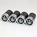 US85 Maserati Logo Emblem Auto Car Wheel Tire Air Valve Caps Stem Dust Cover Accessories Decoration Birthday Gift (Carbon Fiber)