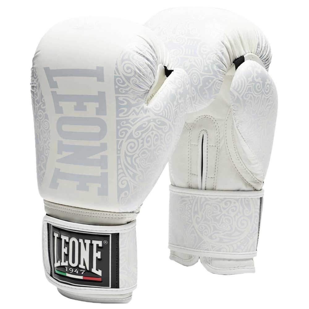 LEONE 1947 Maori Boxing Gloves white/10ozM - GN070