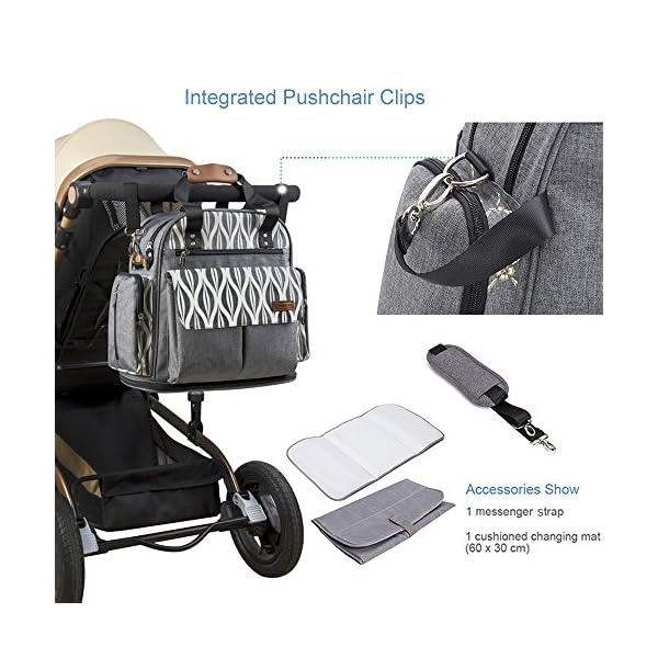 lekebaby messenger nappy changing bag
