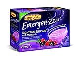 Emergen-C Emergen-zzzz Nighttime Sleep Aid with Melatonin, Mellow Berry 24 ea (Pack of 2)
