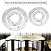 Heavy Duty Aluminium Rotating Lazy Susan Turntable Kitchen Base Turn Dining Table Round Rolling Display Rack Rotary Bearing Swivel Plate for Heavy Loads (4 inch)