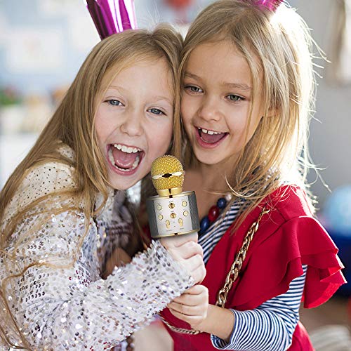 image for LET'S GO! Bluetooth Microphone for Kids Girls，DIMY Tosing Wireless K
