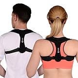Posture Corrector Brace for Women & Men with Adjustable Shoulder Straps - Comfortable Back Brace for Clavicle Support & Improving Bad Posture & Healing Medical Problems & Relaxing Back Pain by Mymer