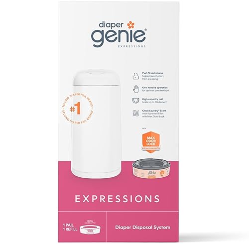Diaper Genie Expressions Pail Odor-Controlling Baby Diaper