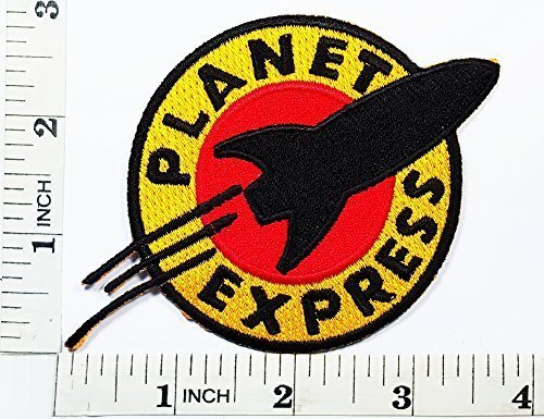 Futurama Planet Express Iron Sew on Embroidered Patch Badge Costume Fancy Logo Patch SEW on / Iron on Patch