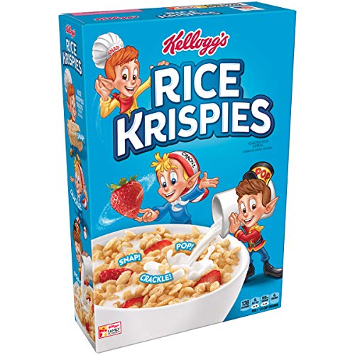 Kellogg's Rice Krispies, Breakfast Cereal, Toasted Rice Cereal, Fat-Free, 12 oz Box