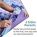 ADORENCE Non Slip Yoga Towel (Upgraded PVC Grippies+Side Pockets) Microfiber Sweat Absorbent & Quick Dry Mat Towel – Ideal for Hot Yoga, Pilates and Workoutthumb 3