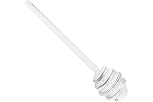 MAGICLULU Glass Honeycomb Stick Reusable Crystal Honey Dipper Juices Jam Stirrer Honey Spoon Syrup Mixing Stirring Rods