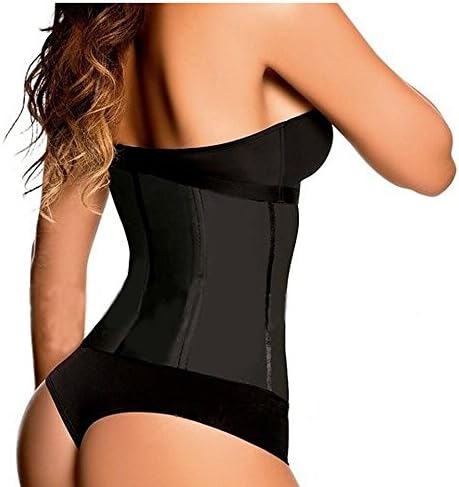 Yanluxe Womens Latex Sport Girdle Waist Body Shapewear 9 Steel Boned Size from XS to 6XL