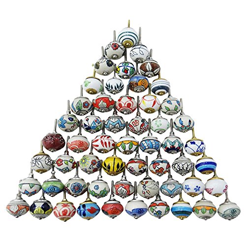 Assorted multicolor ceramic drawers knobs door cupboard…