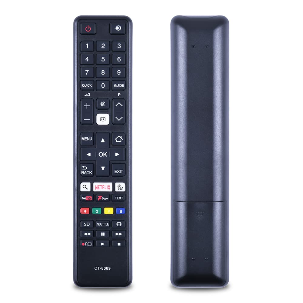GOUYESHO CT-8069 New Replacement for Toshiba TV Remote Control Fit for Toshiba Smart TV 24SW763DB 24W3753DB 32D3653DB 32L3753DB 40L3653DB 43L3653DB 49U6663DB 49U6763DB 55L3753DB — image 1