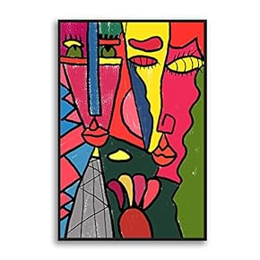 Framed Canvas Home Artwork Decoration Portrait Canvas Wall Art for Living Room, Bedroom - 16x24 inches