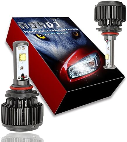 Roadi LED Headlight Bulbs Conversion Kit - All in one - 60w 8,000Lm 6000K Diamond White CREE - Thunderings Wolf Eyes - 9005(HB3) - 2 Yr Warranty