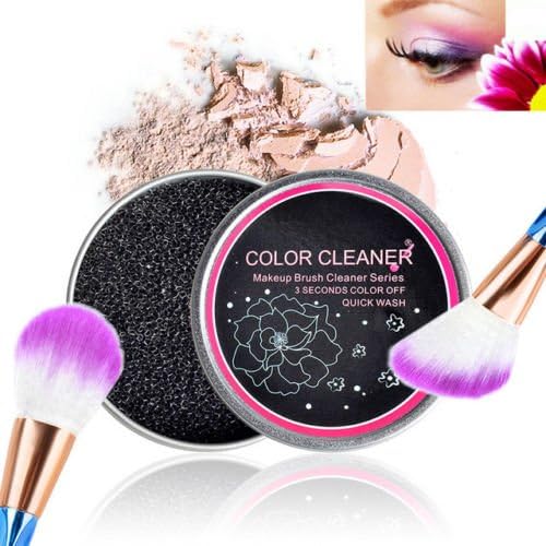 Brush Color Removal Sponge, Right Options Dry Makeup Brushes Quick Cleaner/ Swiftly Switch To Next Color / Remove Shadow Color from Makeup Brushes